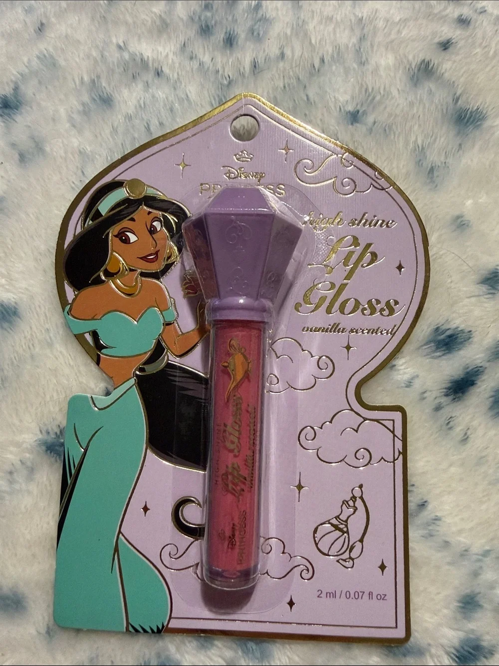 3/$15 🌸 Disney Princess Jasmine Lavender & Pink Lip Gloss - Vanilla Scent
